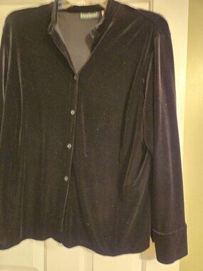 Harve Bernard velour shirt 2X